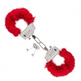 ALGEMA DE METAL COM PELÚCIA - VERMELHO