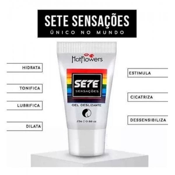 GEL DESLIZANTE SETE SENSAÇÕES ANAL 25GR