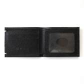 CARTEIRA SLIM DE COURO FASOLO - PRETO