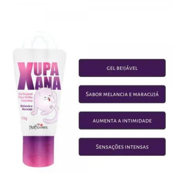 GEL BEIJÁVEL XUPA XANA - MELANCIA COM MARACUJÁ 15G