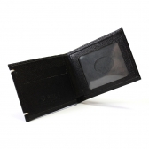 CARTEIRA SLIM DE COURO FASOLO - PRETO