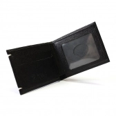 CARTEIRA SLIM DE COURO FASOLO - PRETO