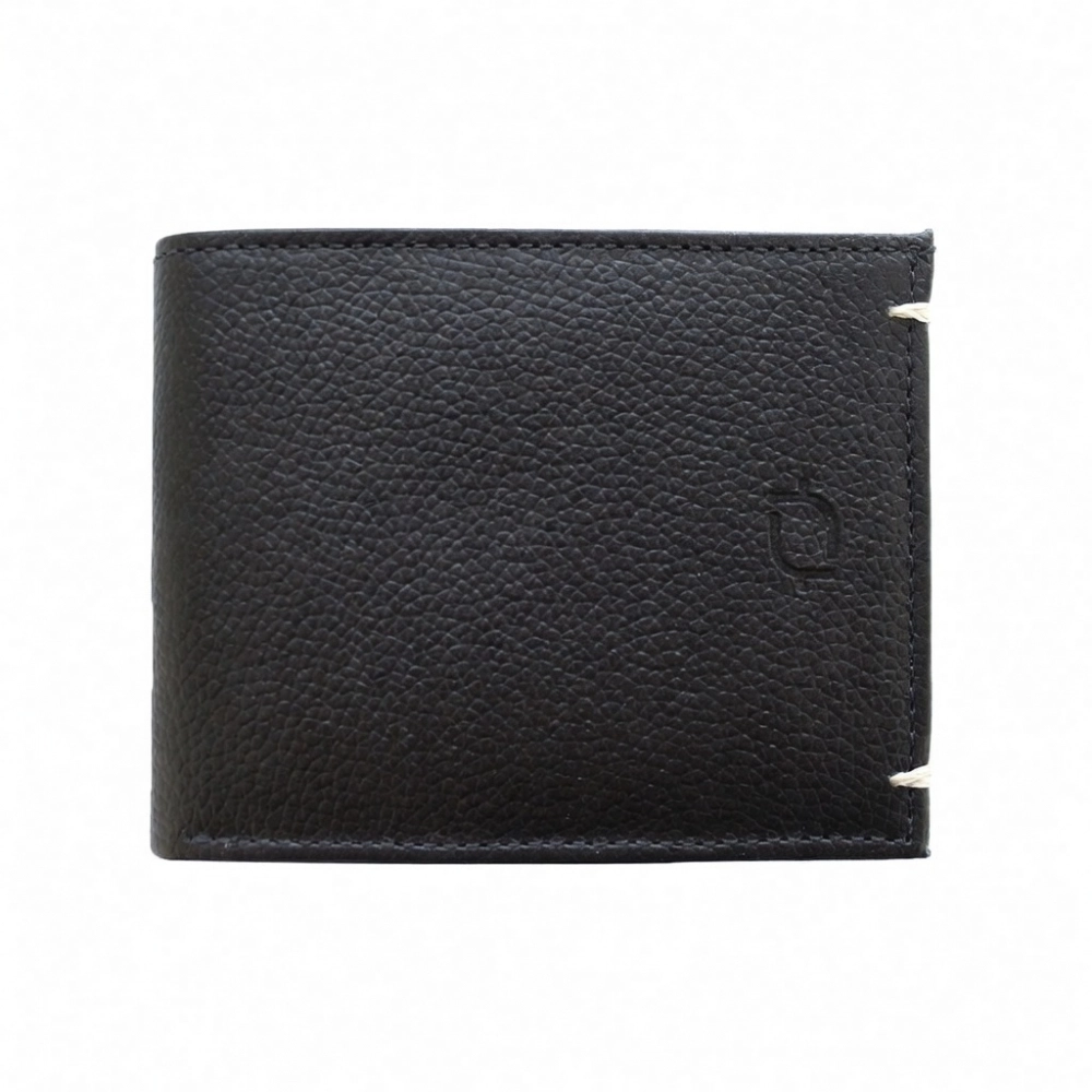 CARTEIRA SLIM DE COURO FASOLO - PRETO