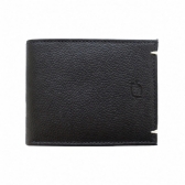 CARTEIRA SLIM DE COURO FASOLO - PRETO