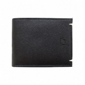 CARTEIRA SLIM DE COURO FASOLO - PRETO