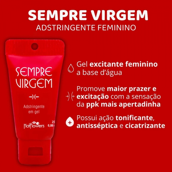 LOÇÃO GEL ADSTR SEMPRE VIRGEM 25GR