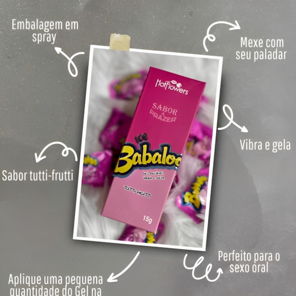 GEL  BABALOO ICE - 15GR - TUTTI-FRUTTI
