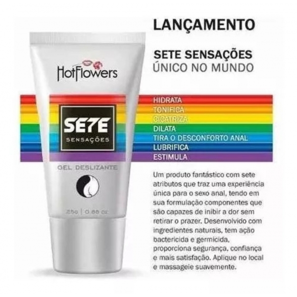 GEL DESLIZANTE SETE SENSAÇÕES ANAL 25GR