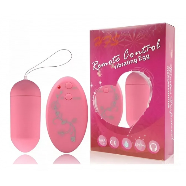 BULLET COM CONTROLE WIRELESS FLORAL 10 VIBRAÇÕES