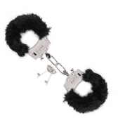 ALGEMA DE METAL COM PELÚCIA - PRETO