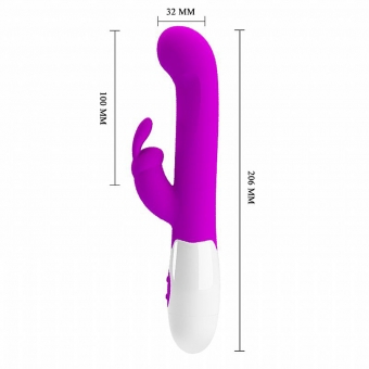 VIBRADOR DE PONTO G E CLITORIS CENTAUR PRETTY LOVE